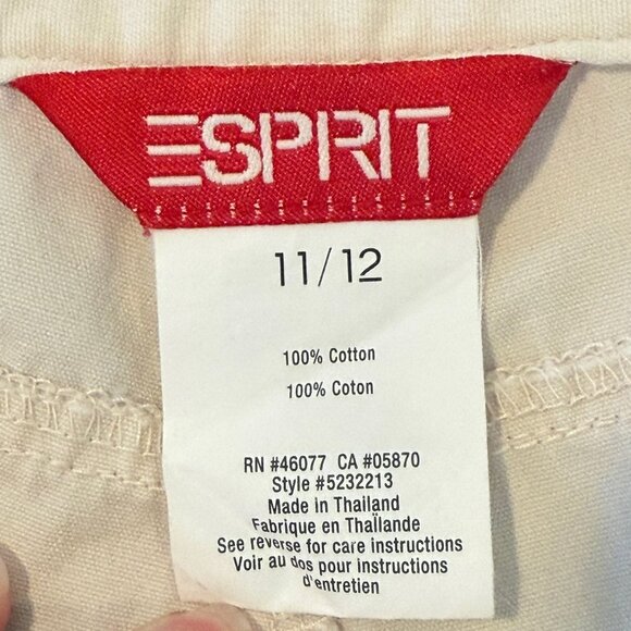 ESPRIT‎ Light Khaki Pant Size 11/12 - Picture 7 of 7